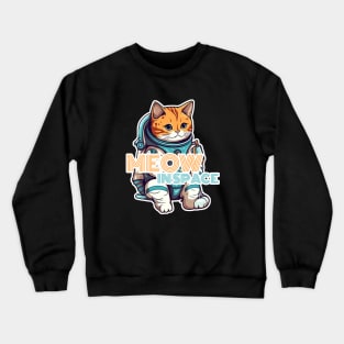 Astronaut cat Crewneck Sweatshirt